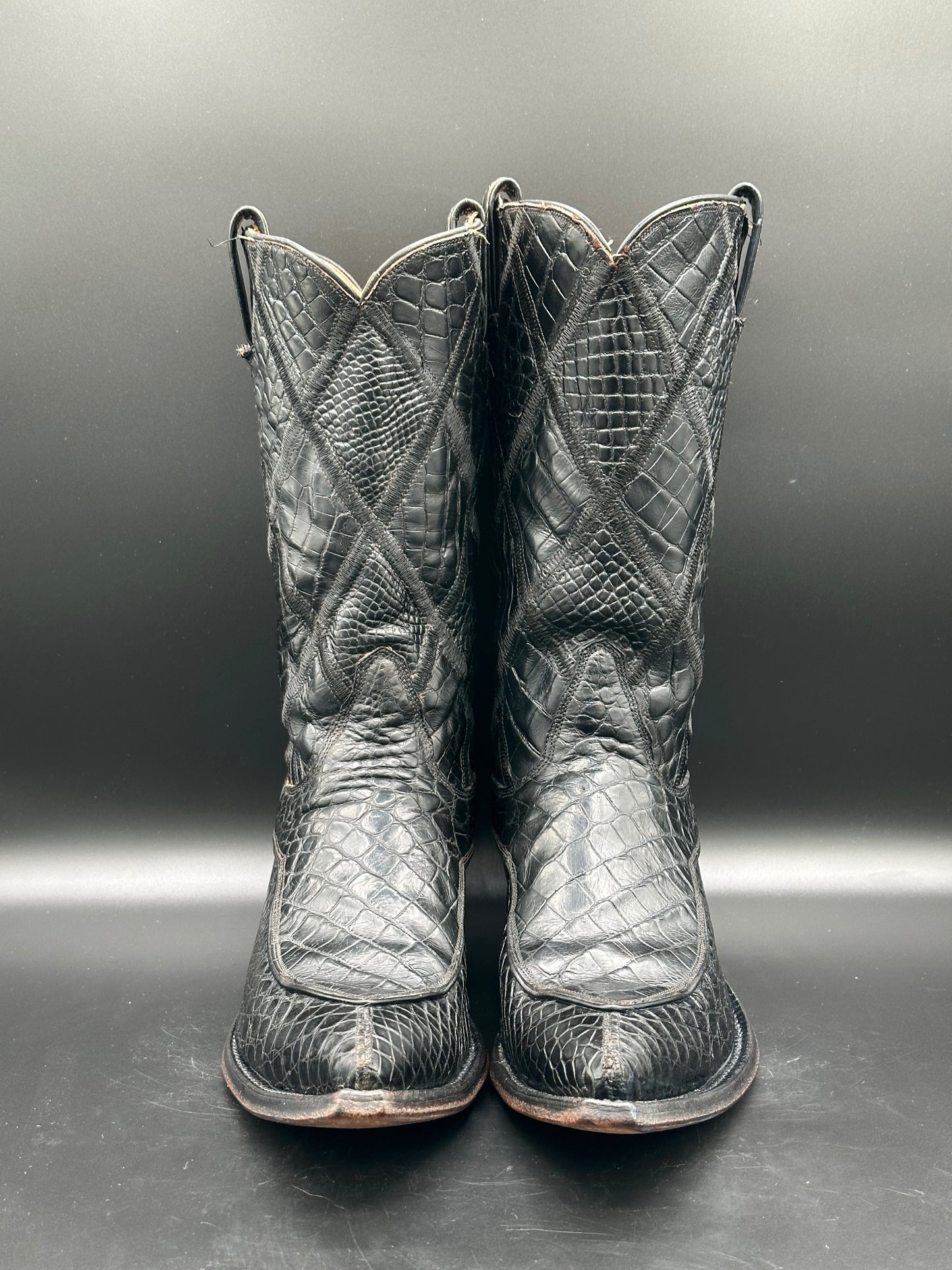 1950's Tony Lama Full Alligator Cowboy Boots size 9.5 D