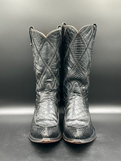 1950's Tony Lama Full Alligator Cowboy Boots size 9.5 D