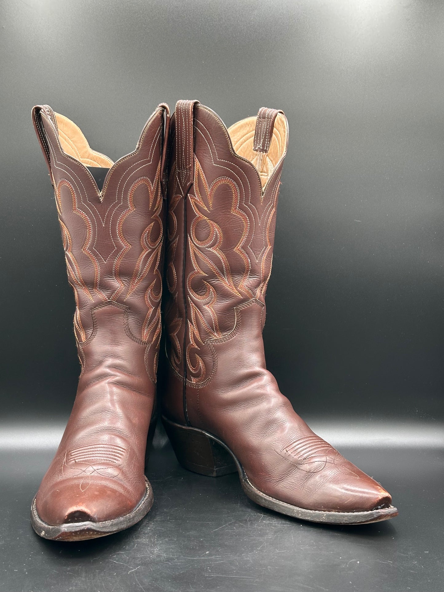 Paul Bond Custom Calf Skin Cowboy Boots size 10 D