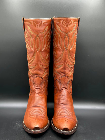 Paul Bond Custom Calf Skin Cowboy Boots size 11 B