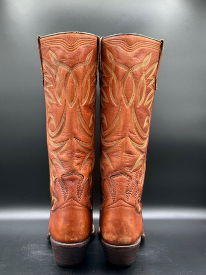 Paul Bond Custom Calf Skin Cowboy Boots size 11 B