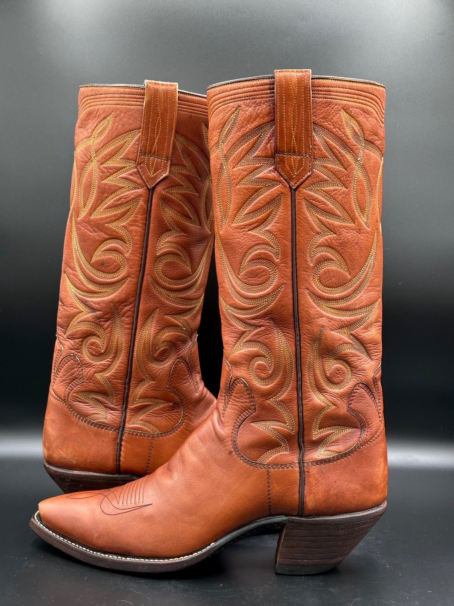 Paul Bond Custom Calf Skin Cowboy Boots size 11 B
