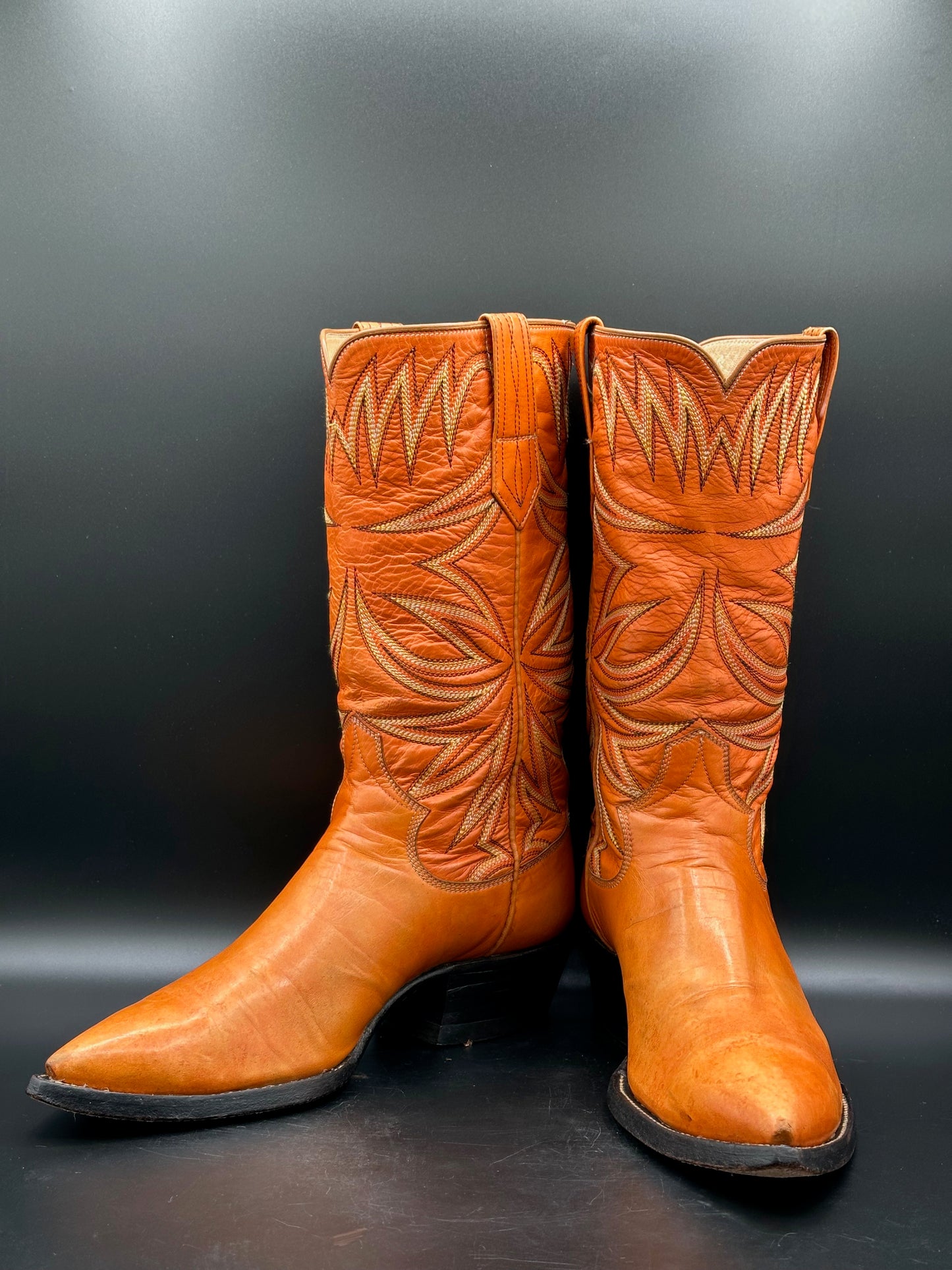 Paul Bond Custom Calf Skin Cowboy Boots size 9.5 D