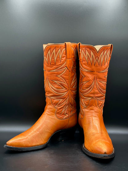 Paul Bond Custom Calf Skin Cowboy Boots size 9.5 D