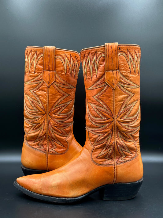 Paul Bond Custom Calf Skin Cowboy Boots size 9.5 D