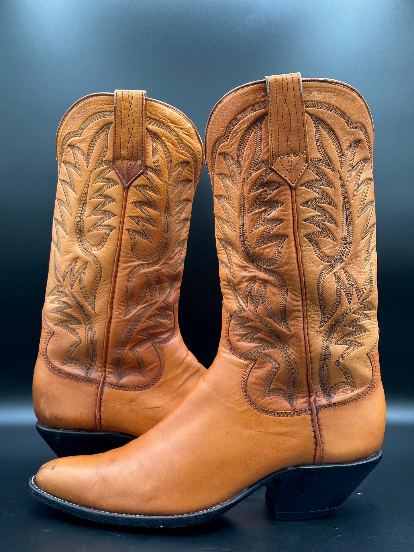 Paul Bond Custom Calf Skin Cowboy Boots size 10 D