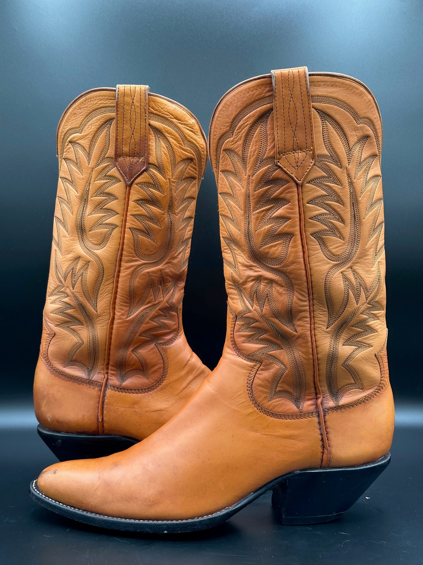 Paul Bond Custom Calf Skin Cowboy Boots size 10 D