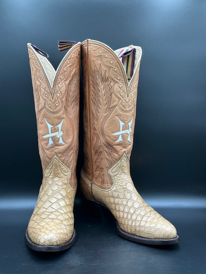 Griffith-Blucher Custom Alligator Boots size 9 D