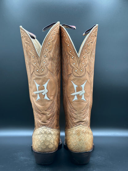 Griffith-Blucher Custom Alligator Boots size 9 D