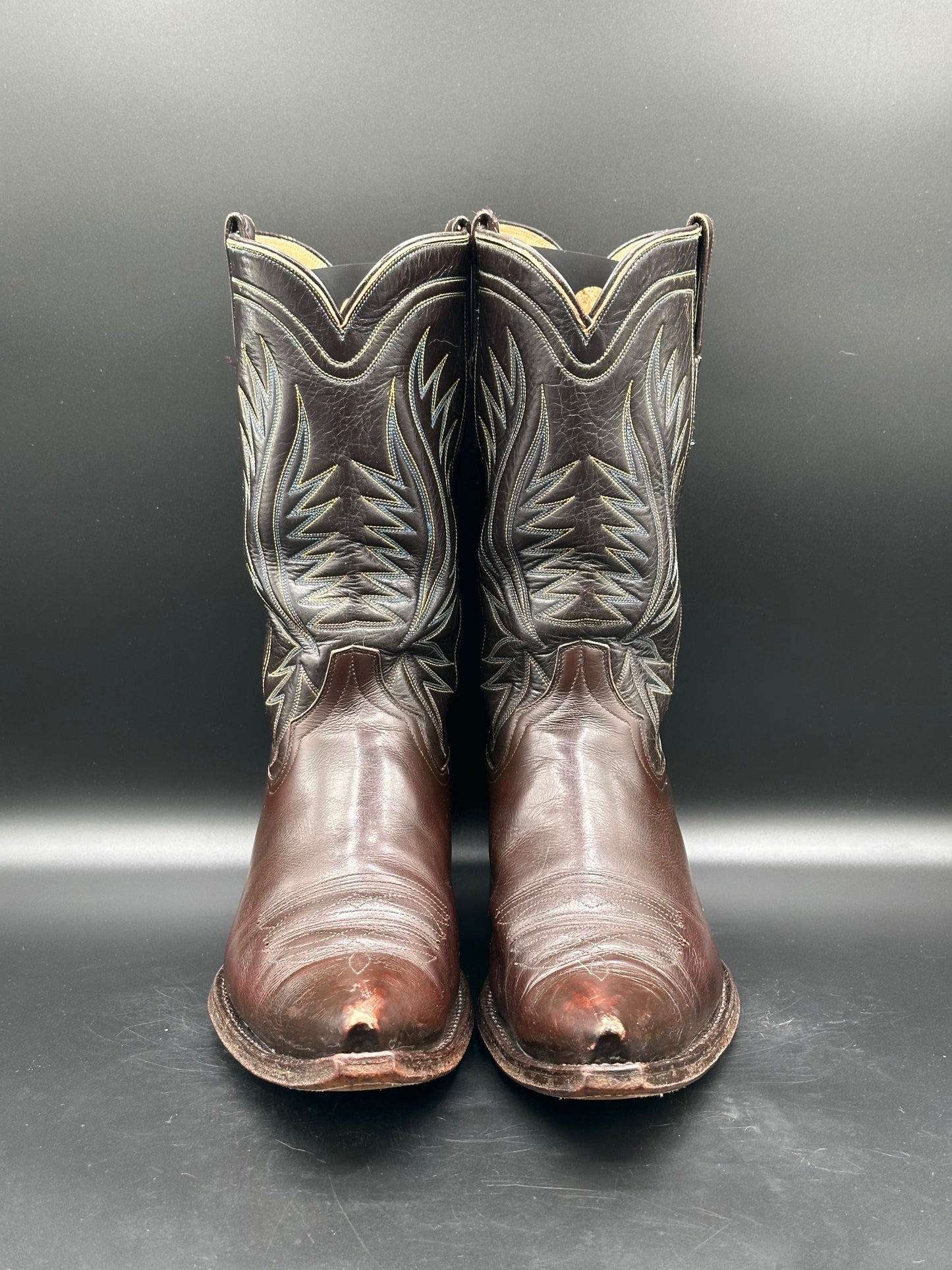 1960's Custom Unmarked Cowboy Boots size 10 D