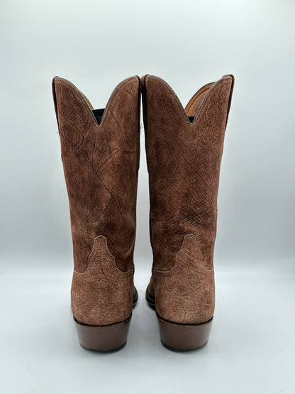 Falconhead Lucchese Full Sueded Hippo Cowboy Boots size 9.5 E