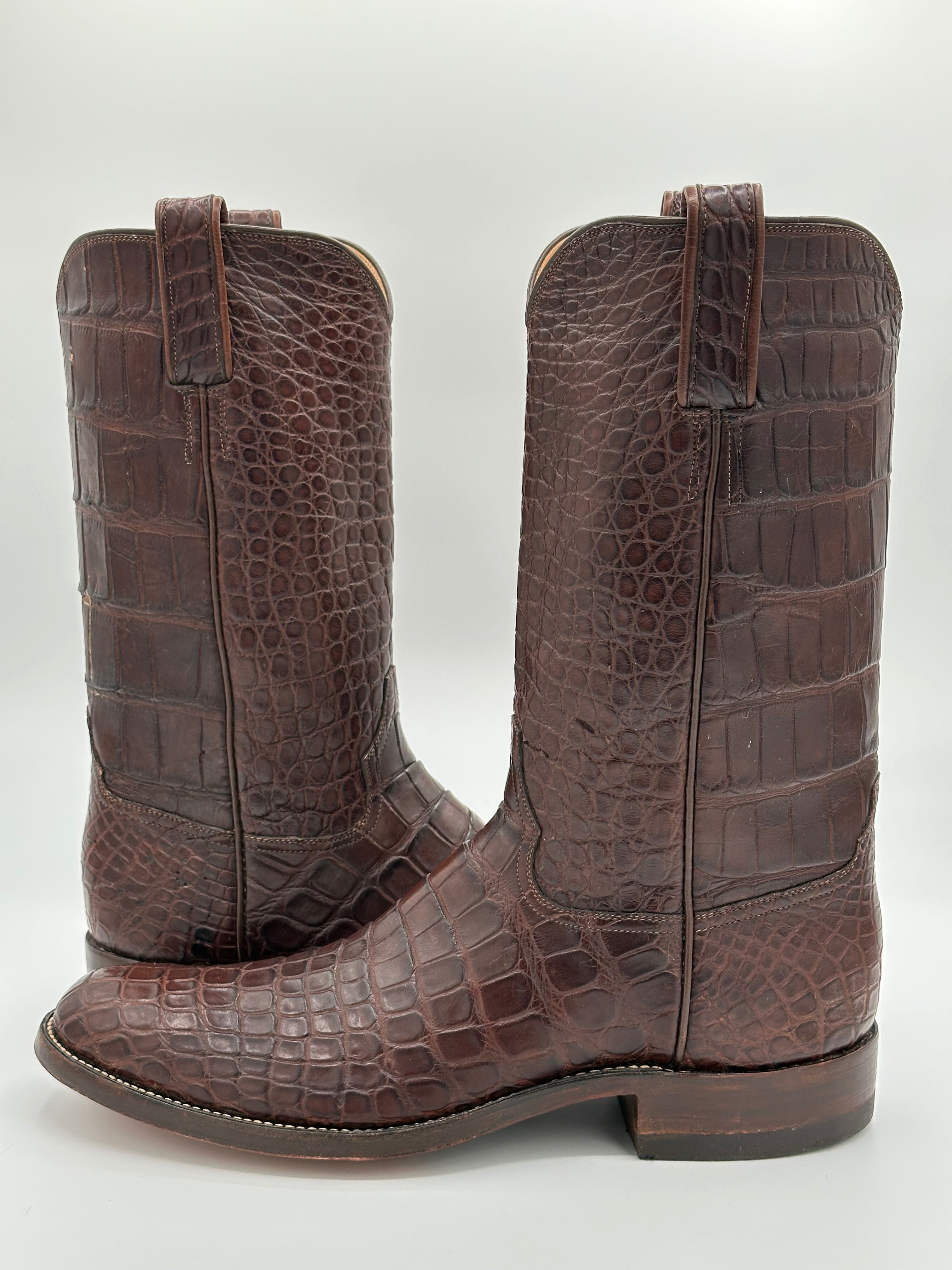 Vaquero Custom Center Cut Full American Alligator Cowboy Boots size 9 ...