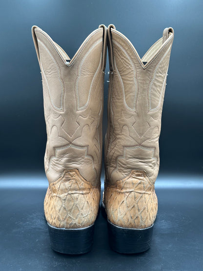 Morans Custom Preban Blonde Anteater Cowboy Boots size 9 E