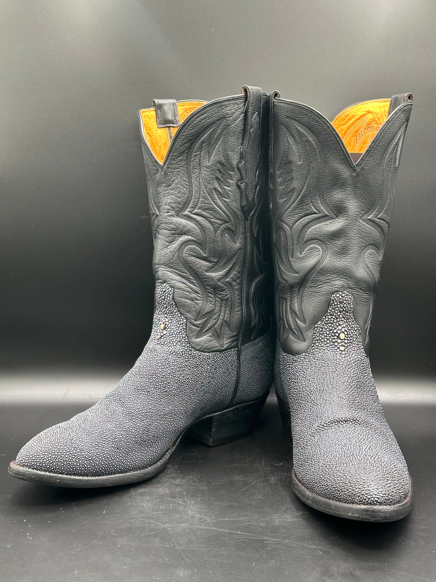 Falconhead Custom Blue Stingray Western Cowboy Boots SIZE 10 E