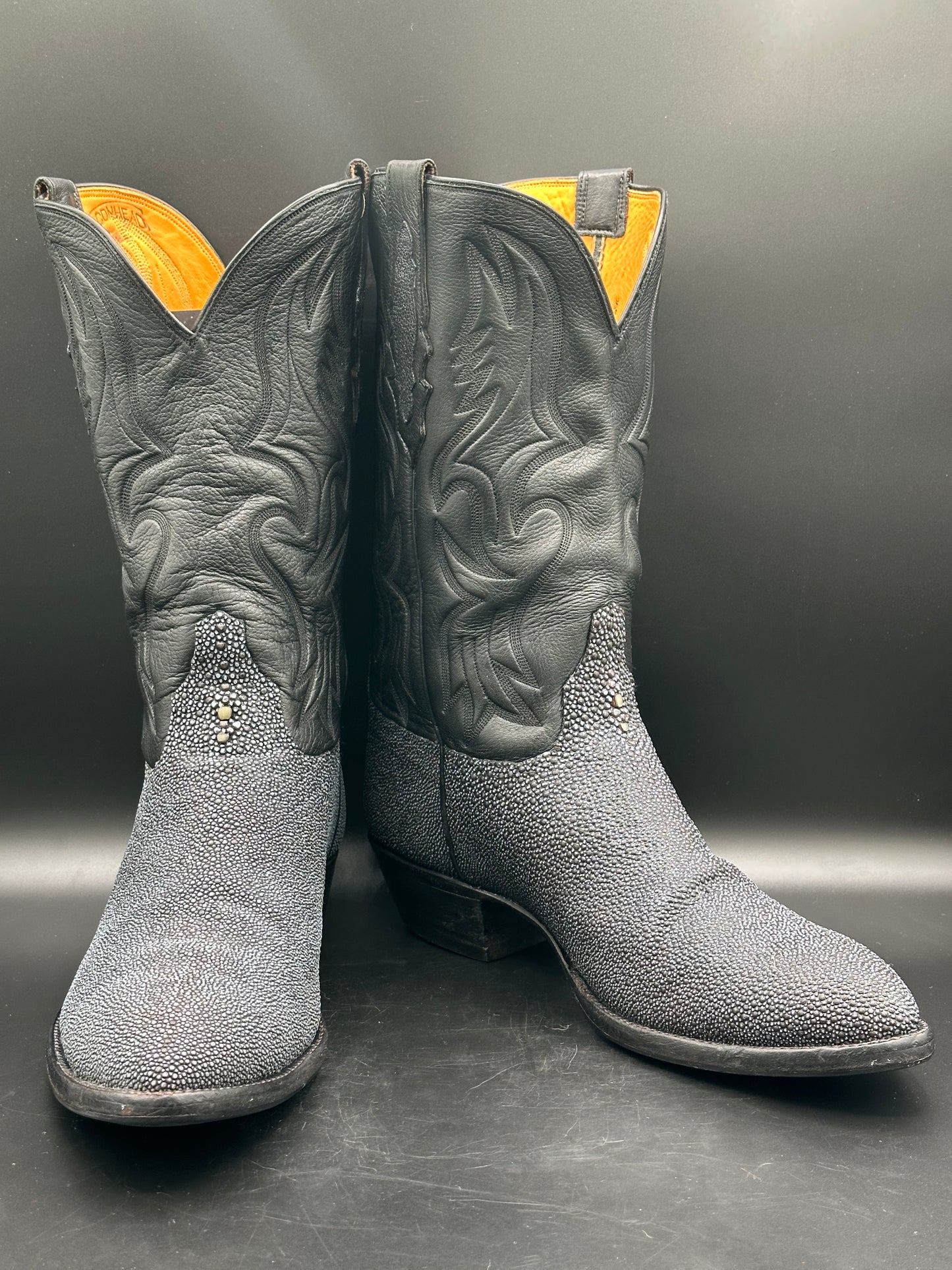 Falconhead Custom Blue Stingray Western Cowboy Boots SIZE 10 E
