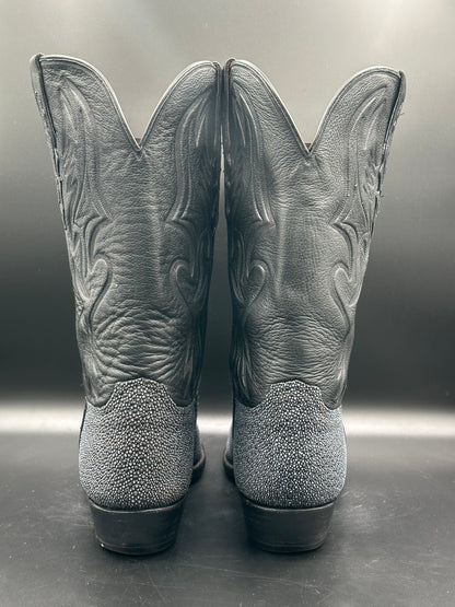 Falconhead Custom Blue Stingray Western Cowboy Boots SIZE 10 E