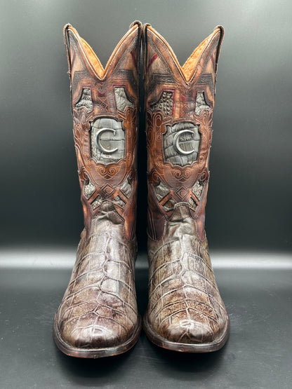 Cuadra Custom Alligator Western Cowboy Boots SIZE 12 D