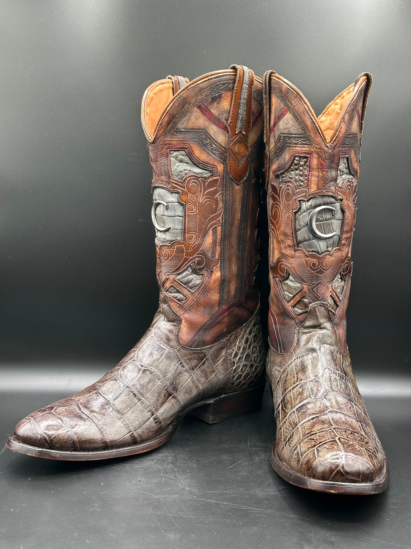 Cuadra Custom Alligator Western Cowboy Boots SIZE 12 D