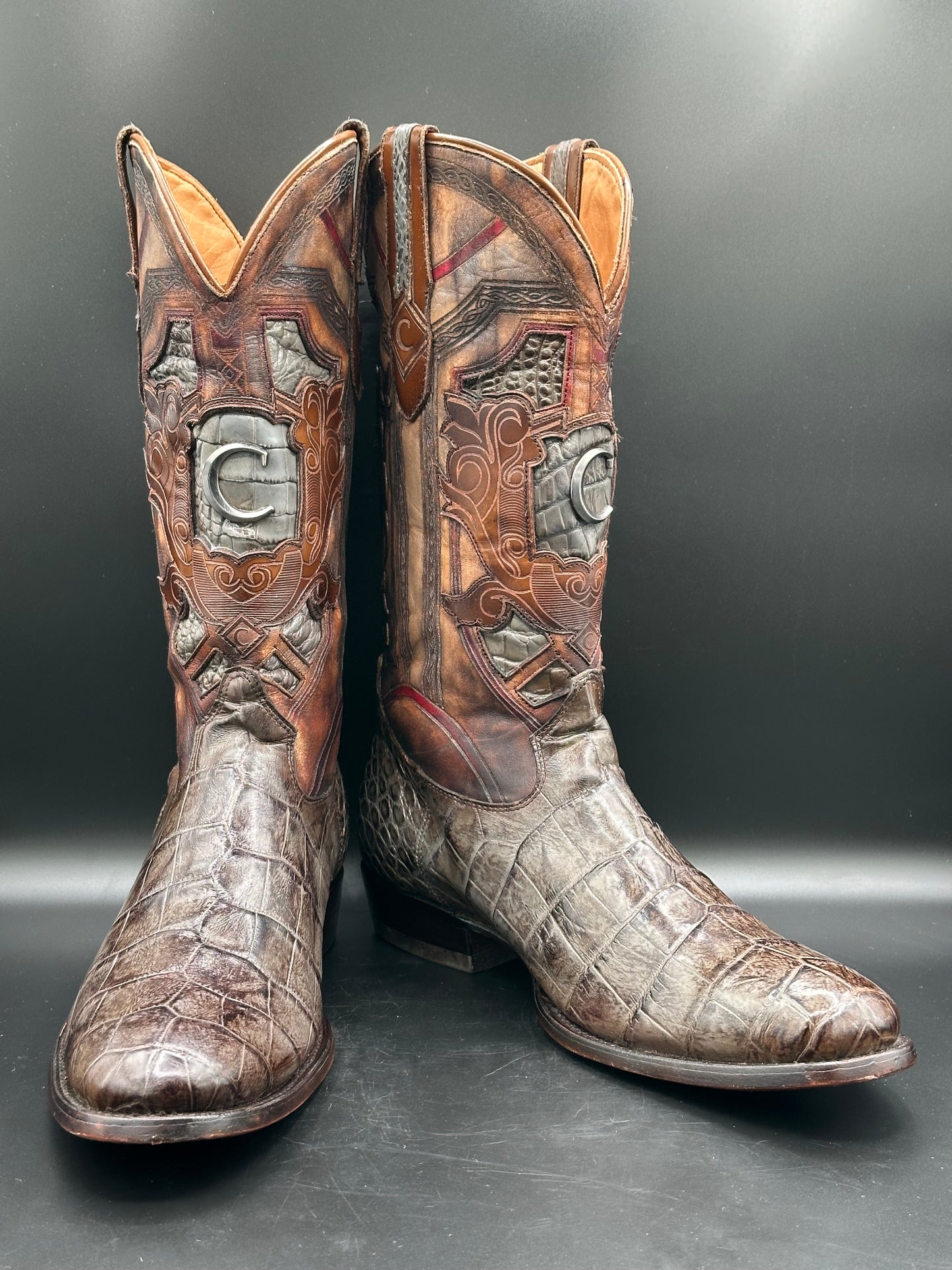 Cuadra Custom Alligator Western Cowboy Boots SIZE 12 D