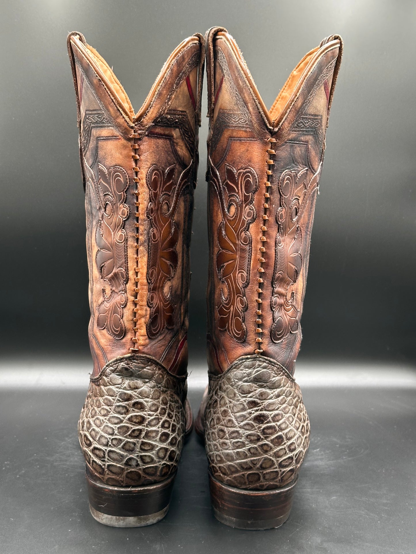 Cuadra Custom Alligator Western Cowboy Boots SIZE 12 D