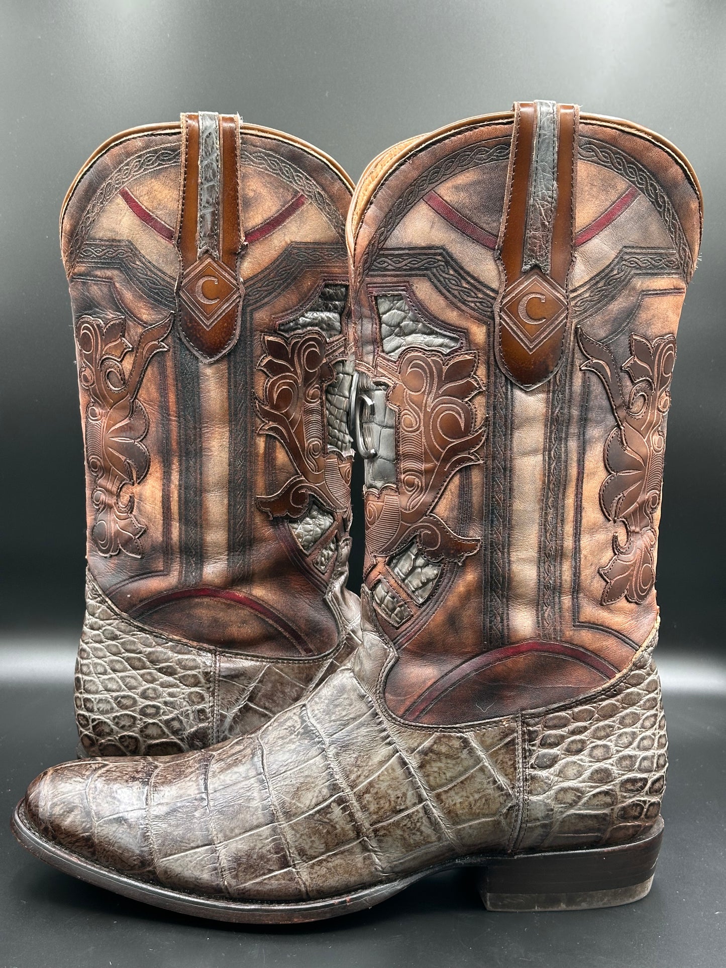 Cuadra Custom Alligator Western Cowboy Boots SIZE 12 D