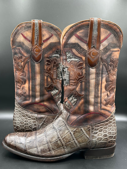 Cuadra Custom Alligator Western Cowboy Boots SIZE 12 D