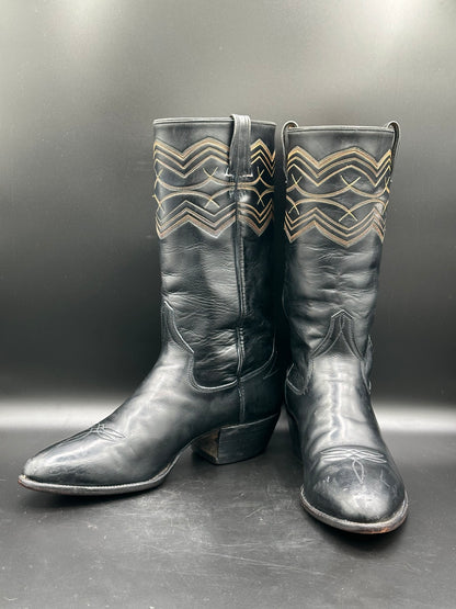 RJ FOLEY Custom Western Cowboy Boots SIZE 10 D