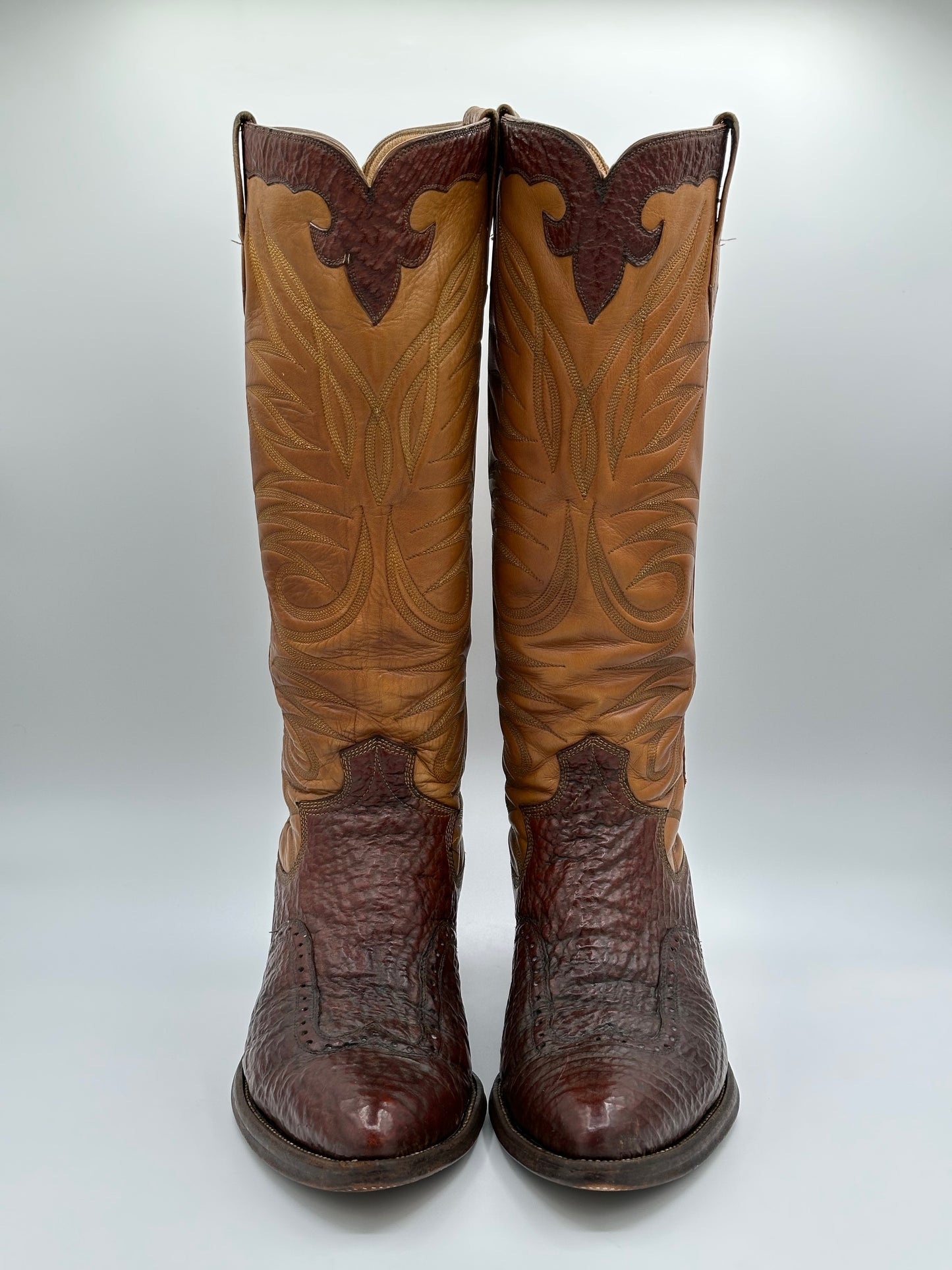 Paul Bond 1977 Custom Shark Cowboy Boot size 11 D