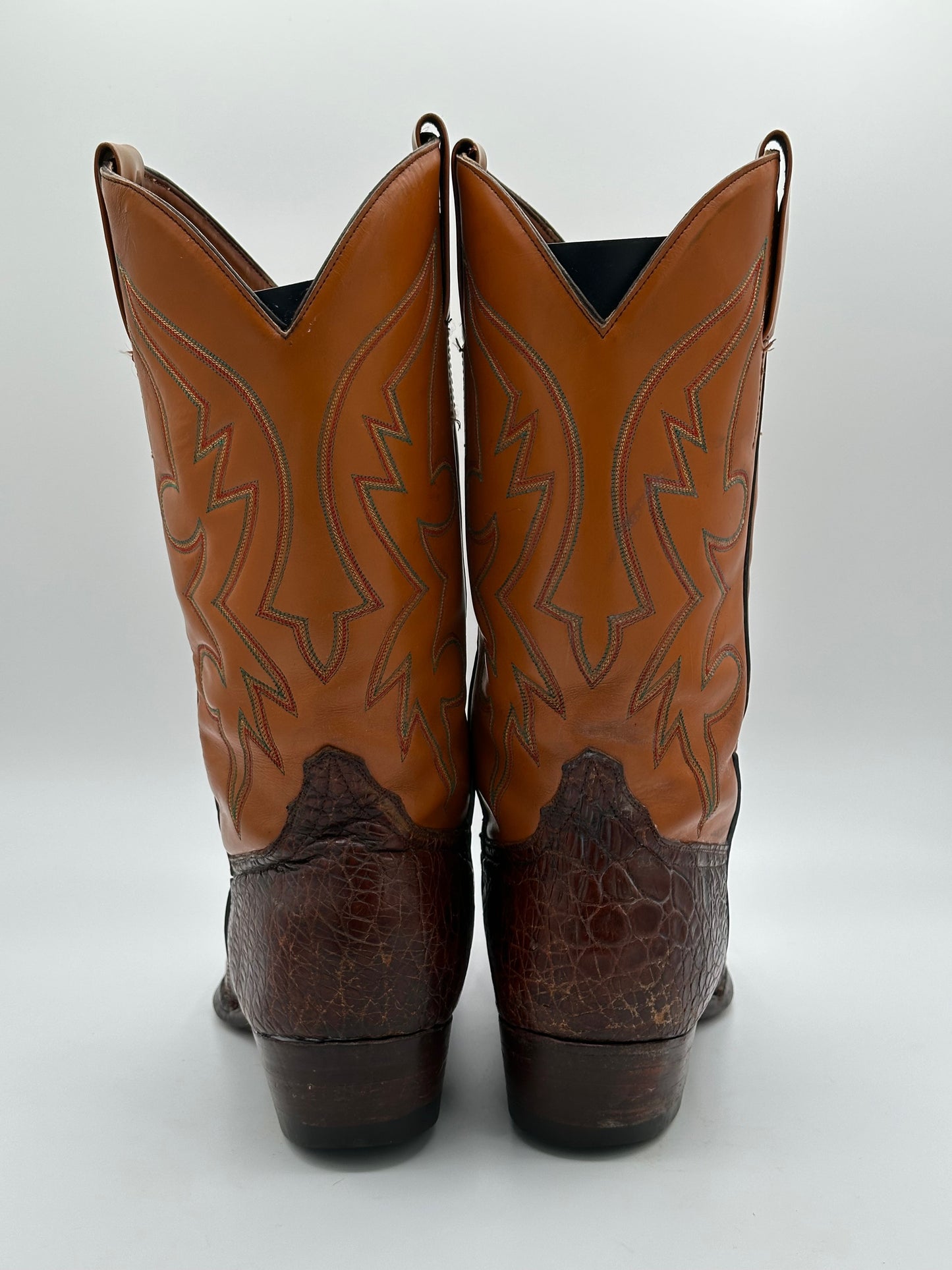 Vintage Sea Turtle Cowboy Boots size 10 D