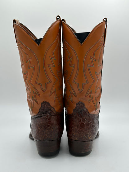 Vintage Sea Turtle Cowboy Boots size 10 D