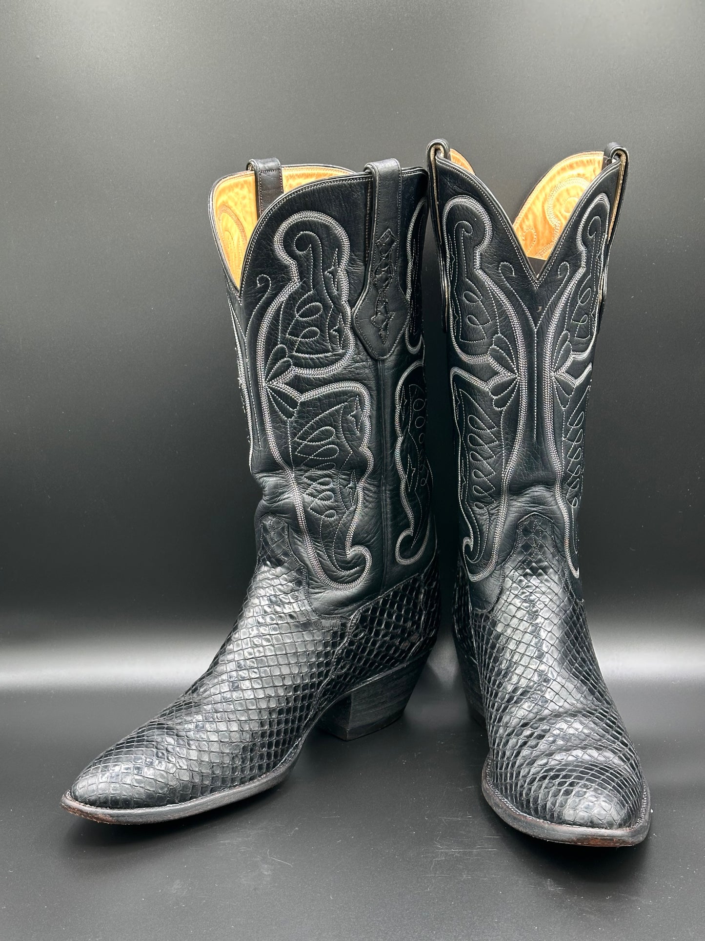 Ammons Custom Anaconda Cowboy Boots size 11.5 A