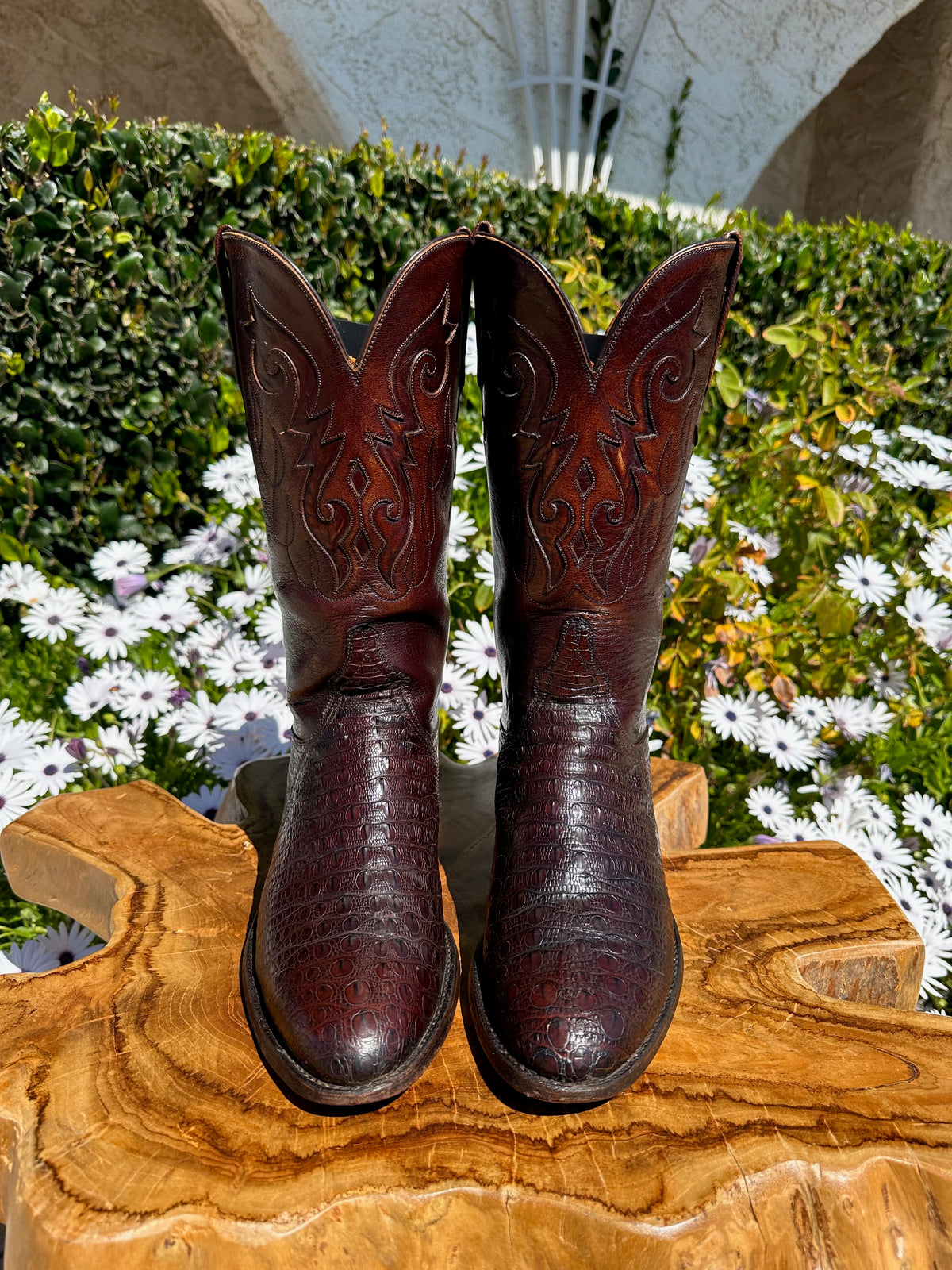 FROM THE FIRST Size 9 Brown Lizard Leather Chelsea Boots Men main image 3