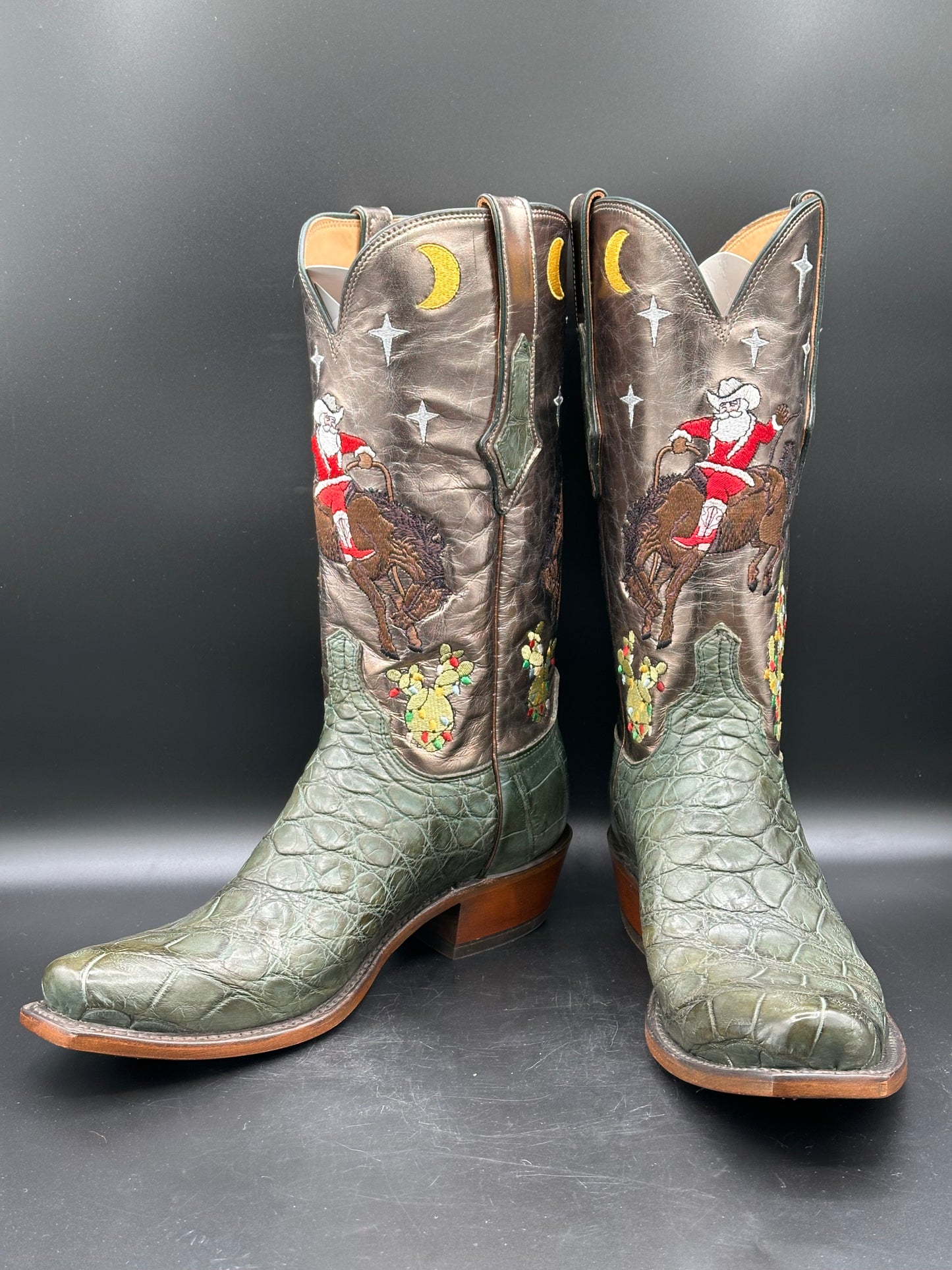 Lucchese Jingle Christmas Boots size 9 D