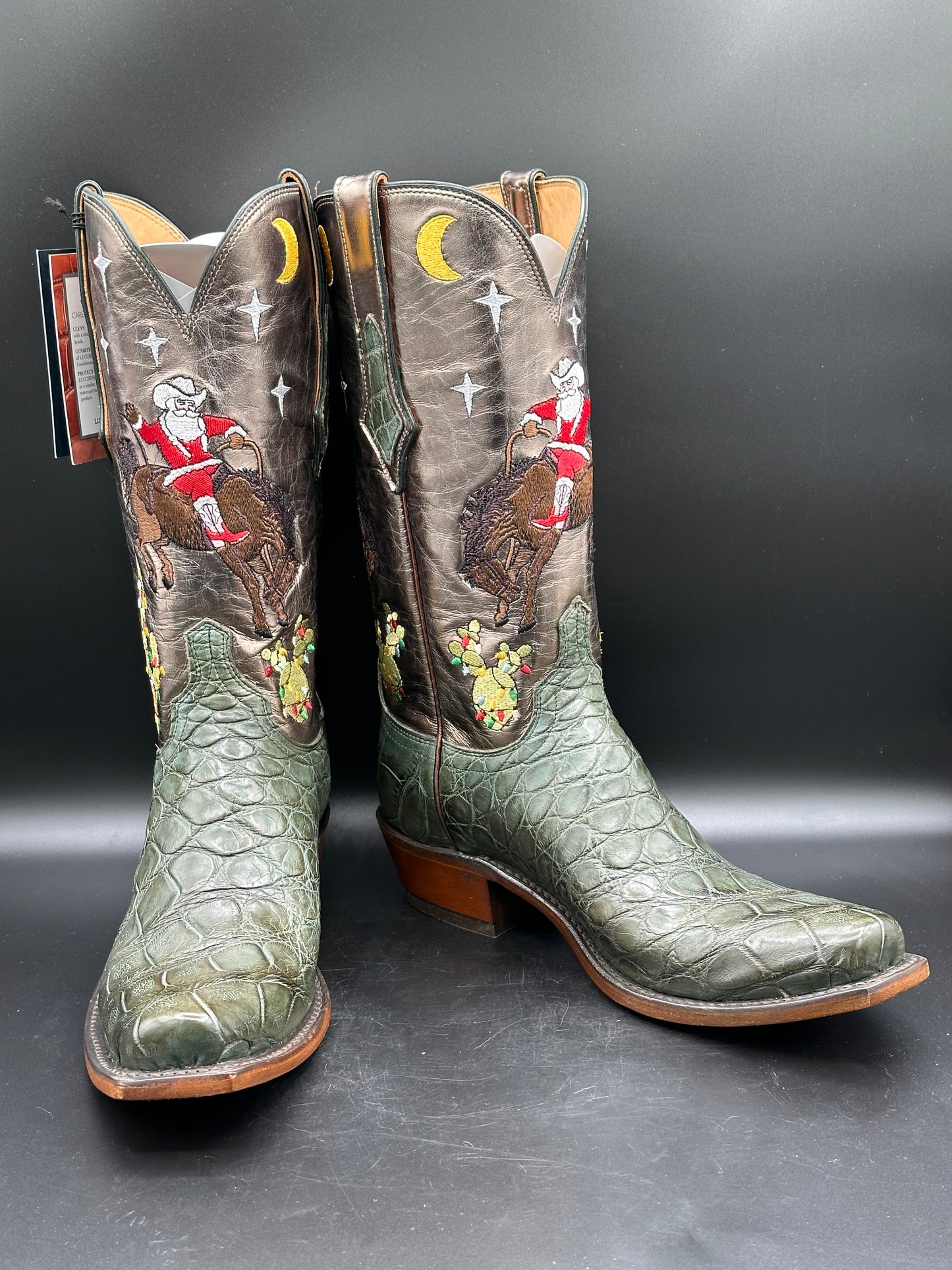 Lucchese Jingle Christmas Boots size 9 D