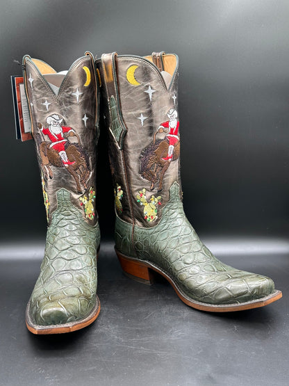 Lucchese Jingle Christmas Boots size 9 D