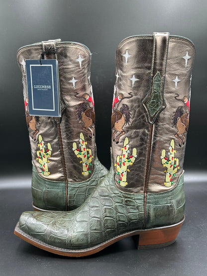 Lucchese Jingle Christmas Boots size 9 D