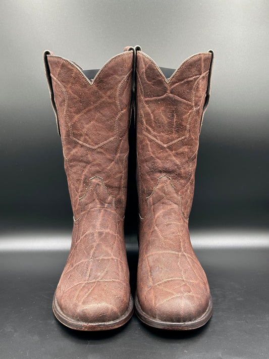 Loveless Custom Full Elephant Cowboy Boots size 10 D