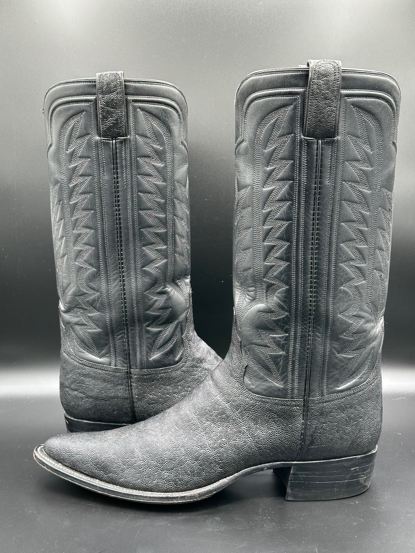 Custom Elephant Cowboy Boots size 10.5 D