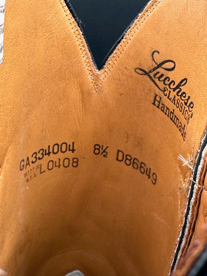 Lucchese Custom Full Ringtail Lizard Cowboy Boots size 8.5 D