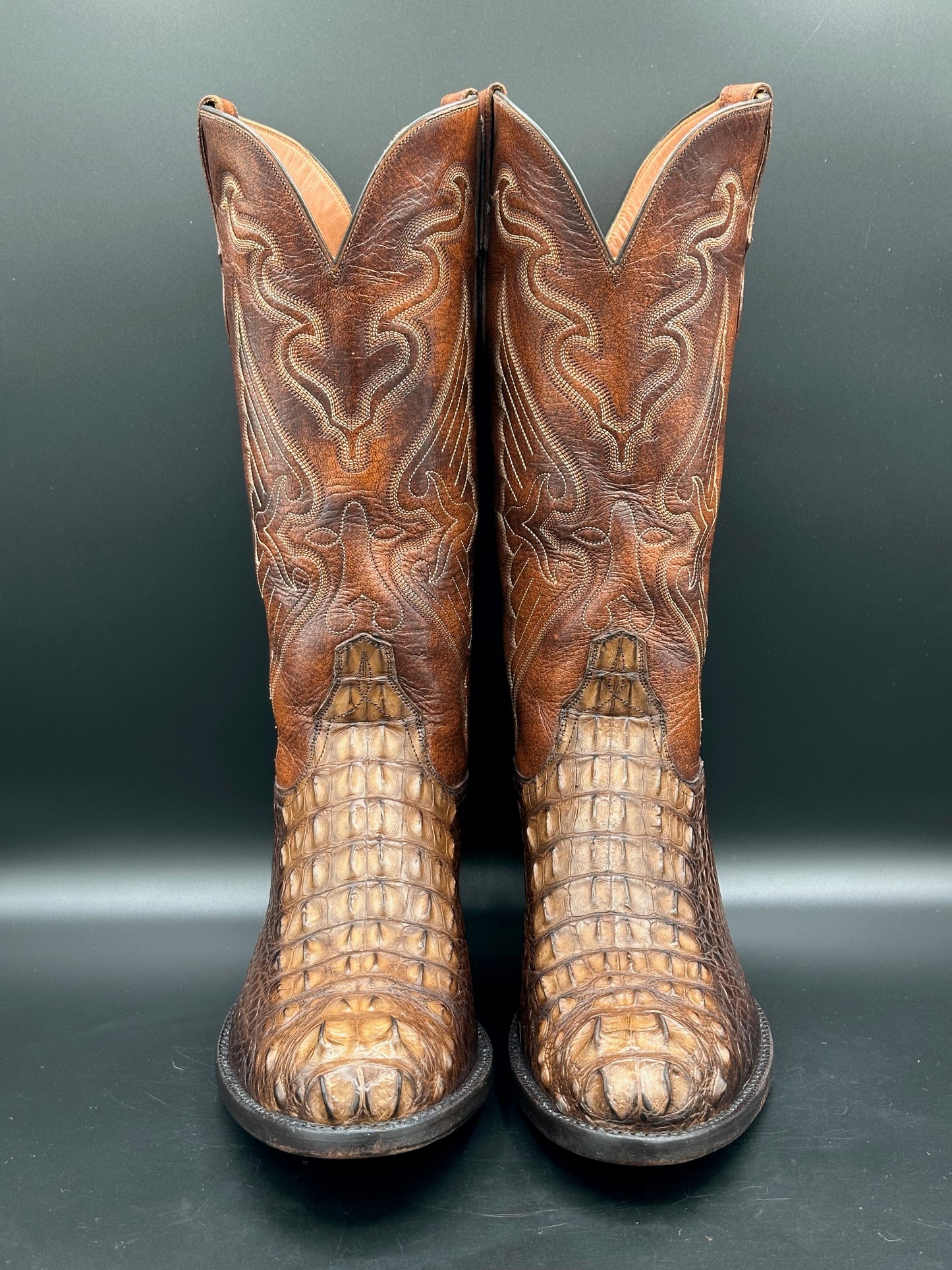 Ammons Custom Headcut American Alligator size 10 EE