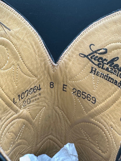 Lucchese Bias Cut American Alligator size 8 E