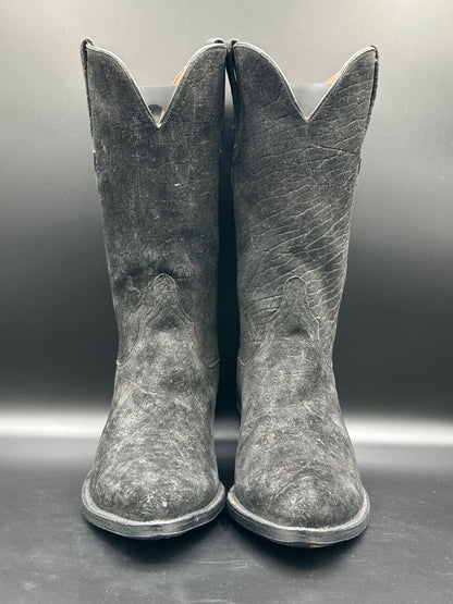 Lucchese Full Sueded Hippo Western Boots 9.5 D