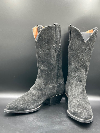 Lucchese Full Sueded Hippo Western Boots 9.5 D