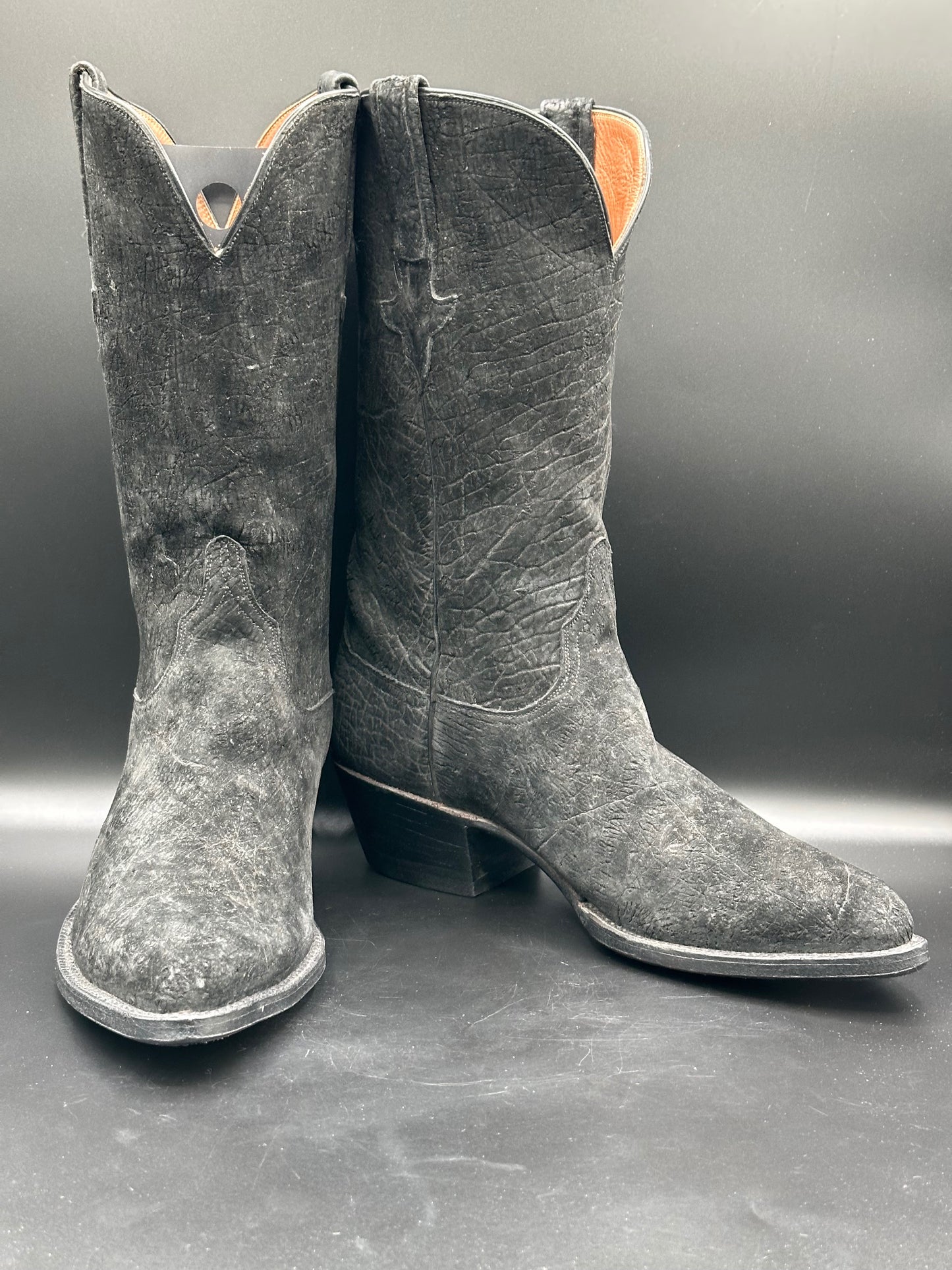 Lucchese Full Sueded Hippo Western Boots 9.5 D