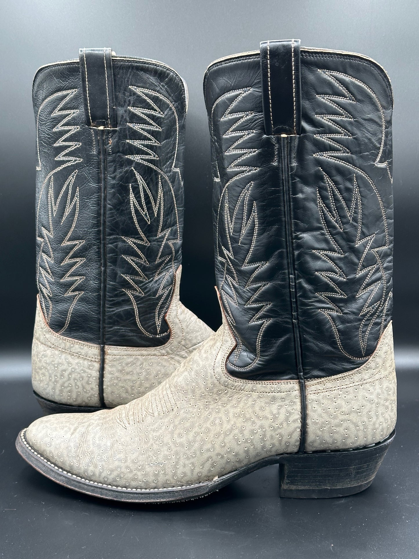 Cowtown Preban Whale Cowboy Boots size 10.5 D