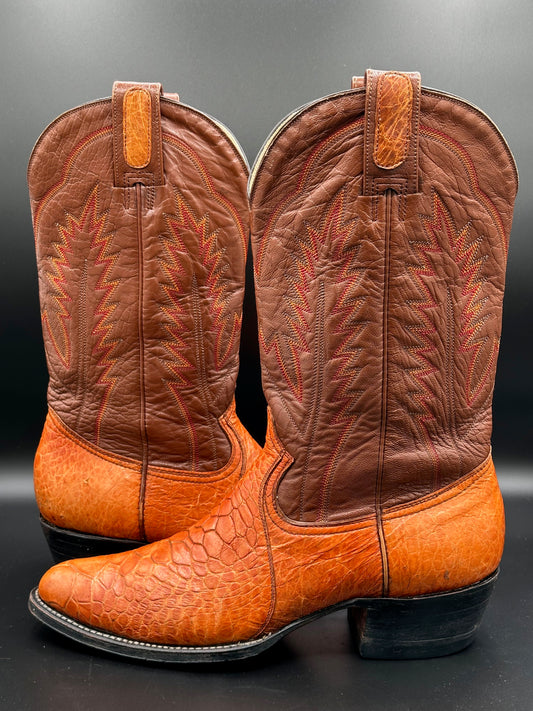 Montana Preban Sea Turtle Cowboy Boots size 9.5 D