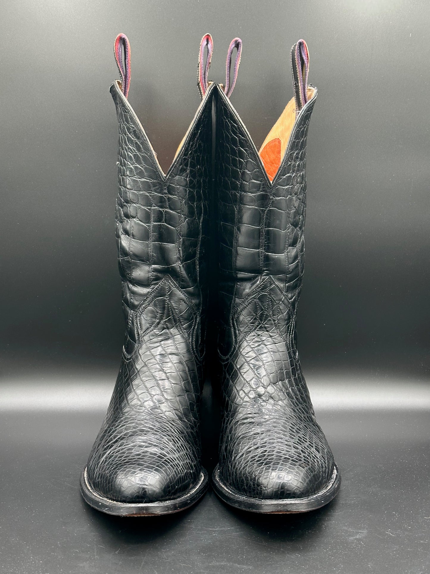 Griffith - Blucher Boot Company Custom Full American Alligator Western Boots 11.5 D