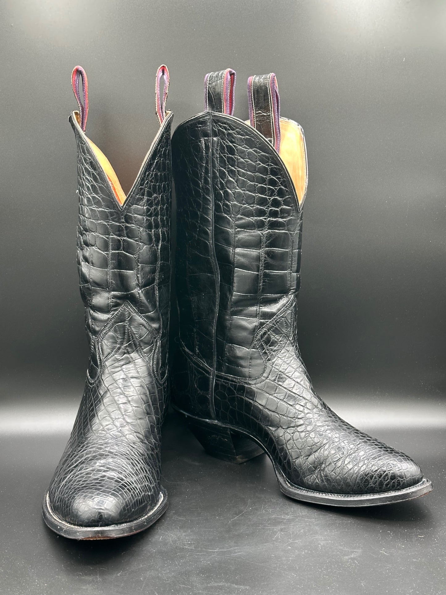 Griffith - Blucher Boot Company Custom Full American Alligator Western Boots 11.5 D