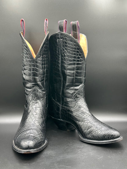 Griffith - Blucher Boot Company Custom Full American Alligator Western Boots 11.5 D