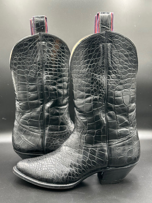Griffith - Blucher Boot Company Custom Full American Alligator Western Boots 11.5 D
